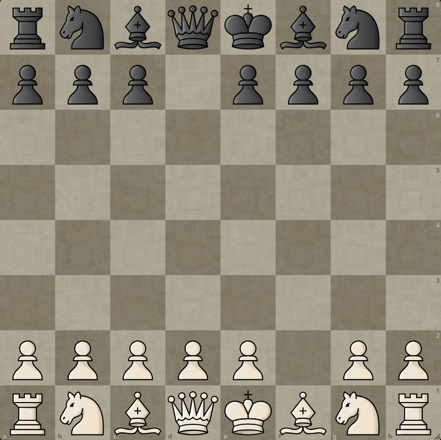 white sixth and black fourth pawns removed