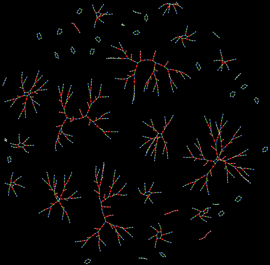 3 letters making 6 long words