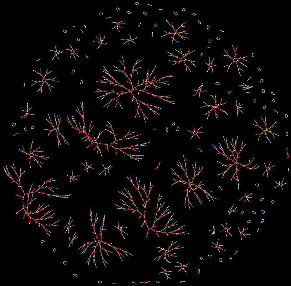 3 letters making 7 long words